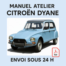 Manuel Atelier Citroën Dyane 1967-1983 Revue Technique Français RTA CD PDF