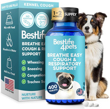 Breathe Easy Natural Cough Relief for Dogs - Gentle Senior Dog Respiratory, Cong