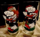Taz Daffy Duck Firecracker Picnic ERROR DARK MISPRINT(LEFT) ‘76  PEPSI Glass — photo 4