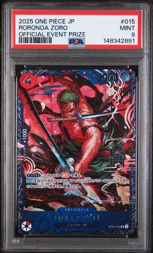 PSA 9 One Piece Card Roronoa Zoro Flagship Battle Top 8 Promo ST21-015 Japan
