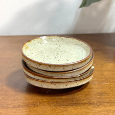 Vintage Takakashi Butter Pats Small Plates Made in Japan Set of 4 Stoneware