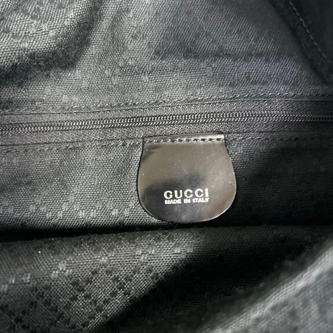 Minimal Bamboo Gucci Nylon Bag Handbag Black - GUCCI thumbnail 15