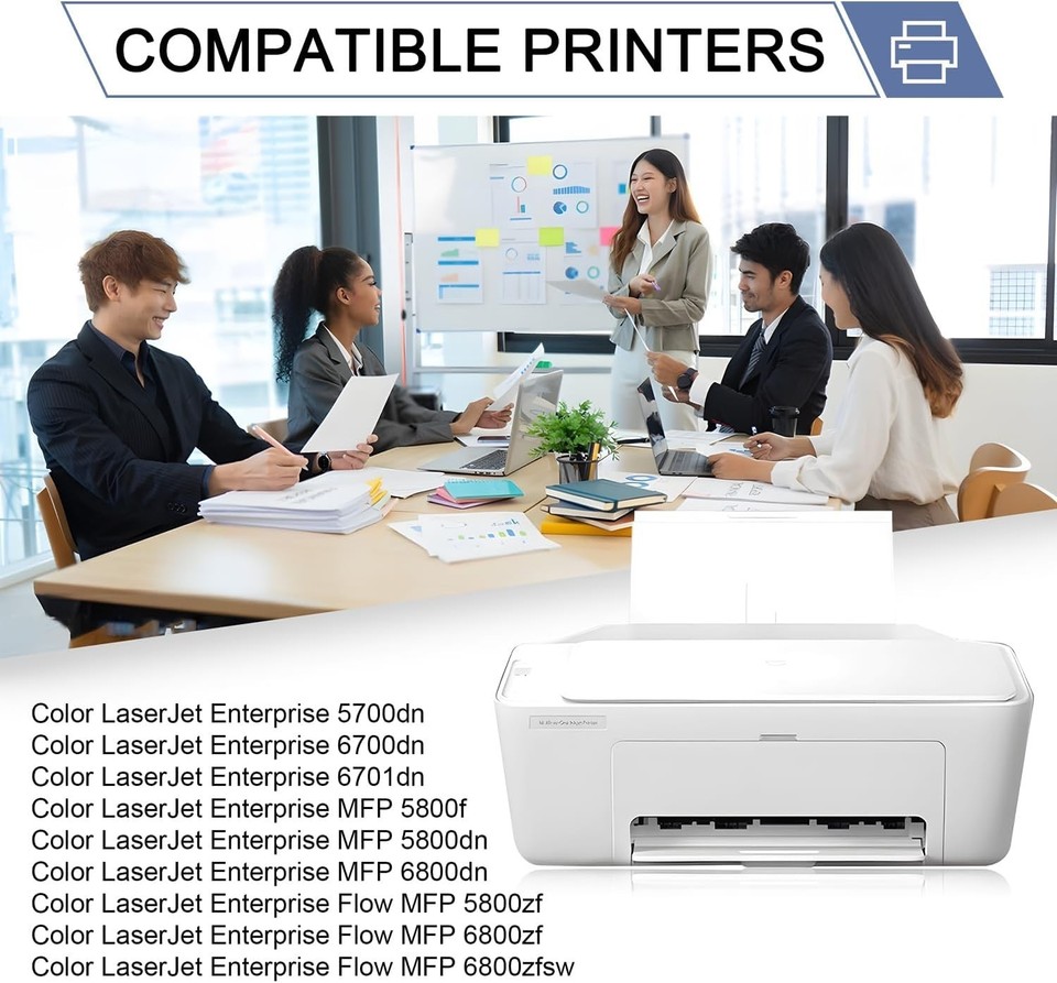 213A Toner Cartridge 4 Pack With Chip Compatible For HP 213A 213X W2130X W213 - View #6