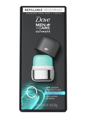 Dove Men+Care Ultimate 0% Aluminum Men's Deodorant Kit, Clean Touch 1.13 Oz