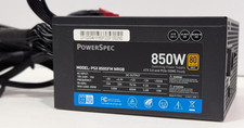 PowerSpec PSX 850GFM 850W 80 Plus Gold Fully Modular ATX Power Supply PSU TESTED