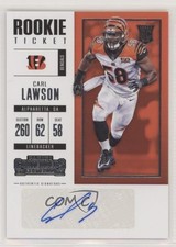 2017 Panini Contenders Rookie Ticket Carl Lawson #134 Auto 0o9