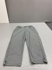 Vintage Liz Claiborne Pants Womens 8 Black White Check Lizwear Cotton 90s