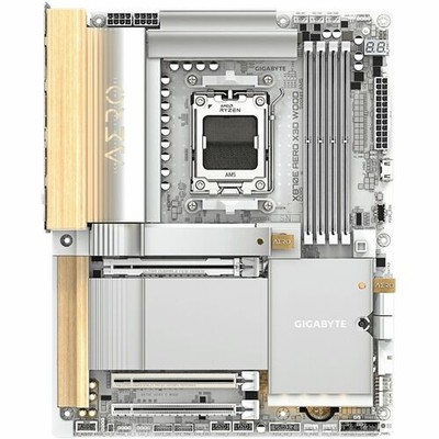 GIGABYTE Ultra Durable X870E AERO X3D WOOD Gaming Desktop Motherboard - AMD X870