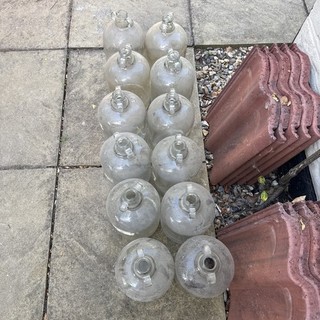Demijohn Glass Bottle Set Of 12