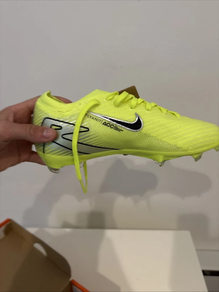 Botines de fútbol Nike Jr ZM Vapor 16 Pro FG, talla 2,5 años, azules Foto 3 de 4