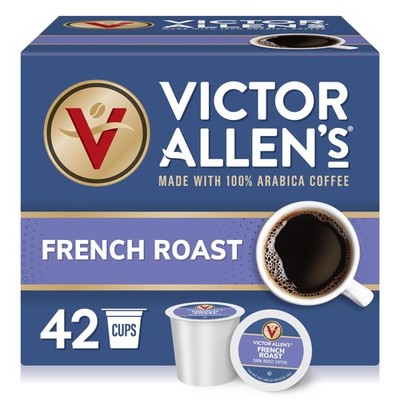 Victor Allen's Coffee French Roast, Dark Roast, 42 Count, Single Serve Coffee