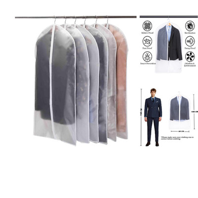 Kleidersack Anzug 6 Stück Transparent 60x100cm Atmungsaktiver