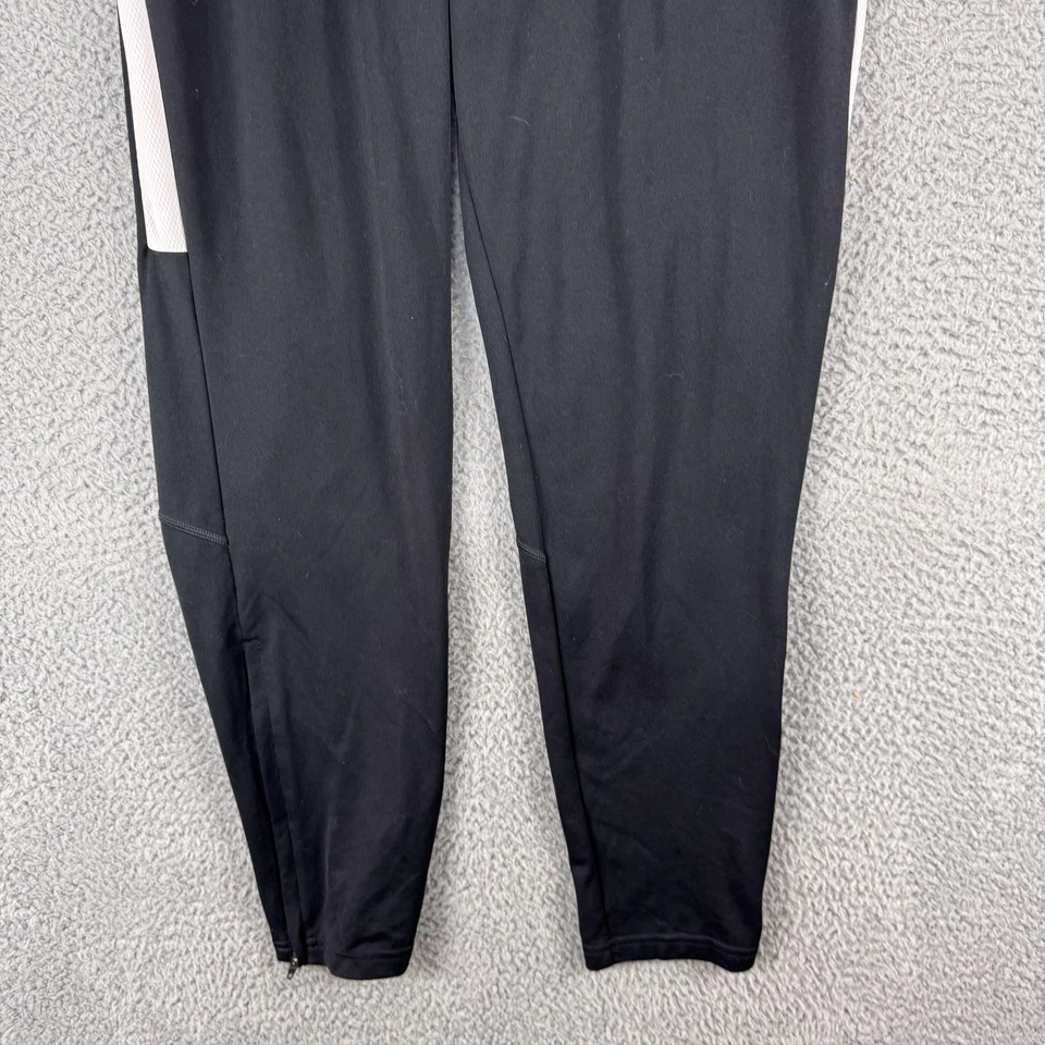 Nike Dri-FIT Track Pants Mens Medium Black White Athletic Joggers Zip Pockets - Image 2 of 4