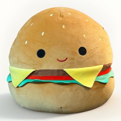 Cheeseburger Plush w/ Beef Patty, Buns, Lettuce, Tomatoes, and Cheese