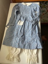 Vintage Dress for Girl Size3-5 Years Old Blue with Pants Made In USA Size 4T