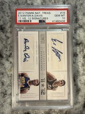 Panini National Treasures #17 Davis Kanter Autograph Rookie PSA 10 /25 PSA 10