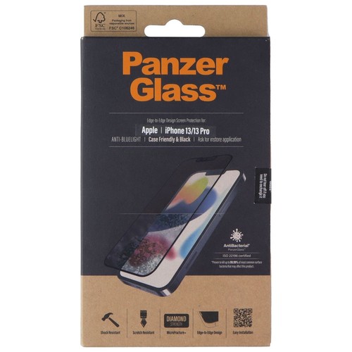 Full Glass V2 Vetro Temperato Per IPhone 6/6s Plus - Nero - 0,3mm - Durezza 9H - Rivestimento Oleorepellente - 3