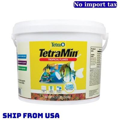 Tetra TetraMin Tropical Flakes, Nutritionally Balanced Fish Food, 4.52 lbs NEW