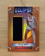 24-25 Panini Obsidian Eclipse Materials Kel'el Ware Electric Etch Orange /99 RC