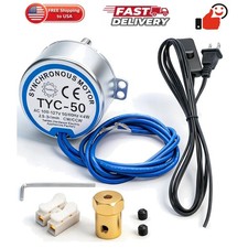 Synchronous Turntable Motor Electric Motor 2.5-3RPM/MIN 50/60Hz 4W CCW/CW AC1...