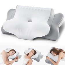 Cervical Pillow for Neck Pain Ergonomic Cooling Dual-Sided Orthopedic Neck P...