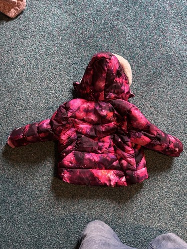 Girls ZeroXposure Zero X Posure Size 4/5 Winter coat Pink Fur Lined Hood - Picture 2 of 4