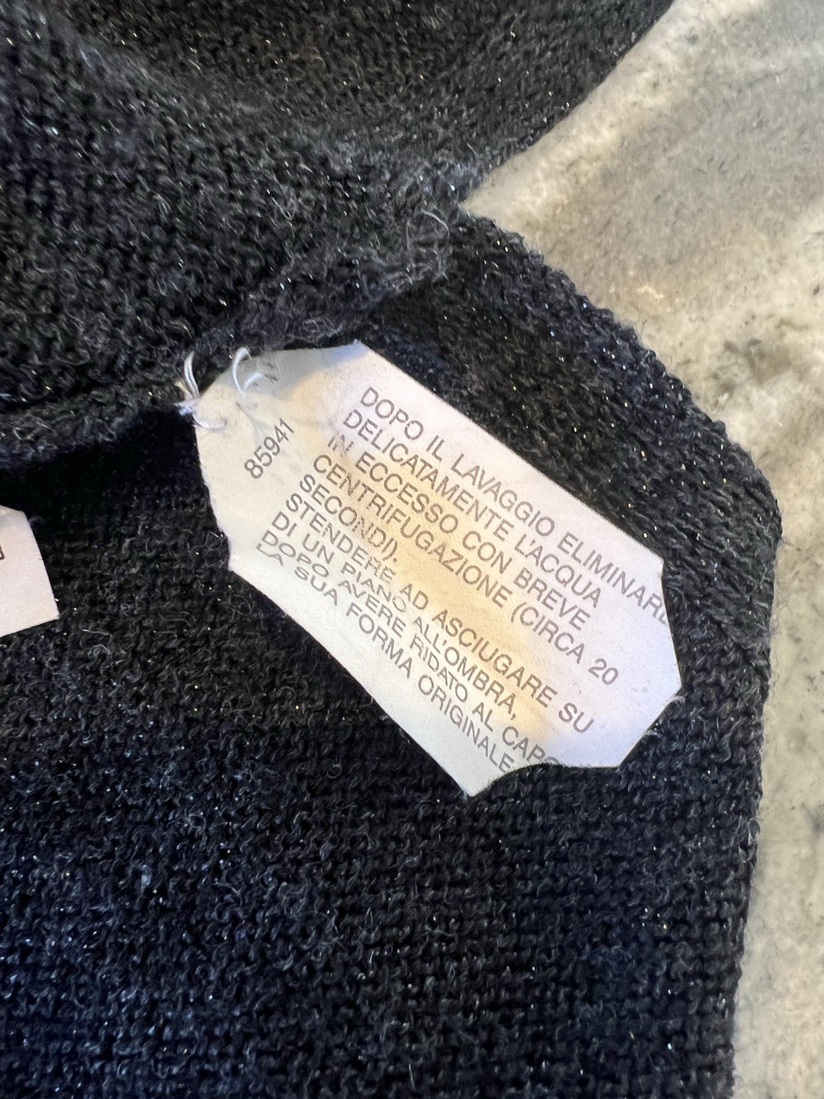 Marina Rinaldi Basic Medium Black Metallic Sweate… - image 9