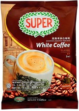 SUPER White Coffee Classic 3-in-1 Instant Coffee Malaysia 15 Sachets 525g