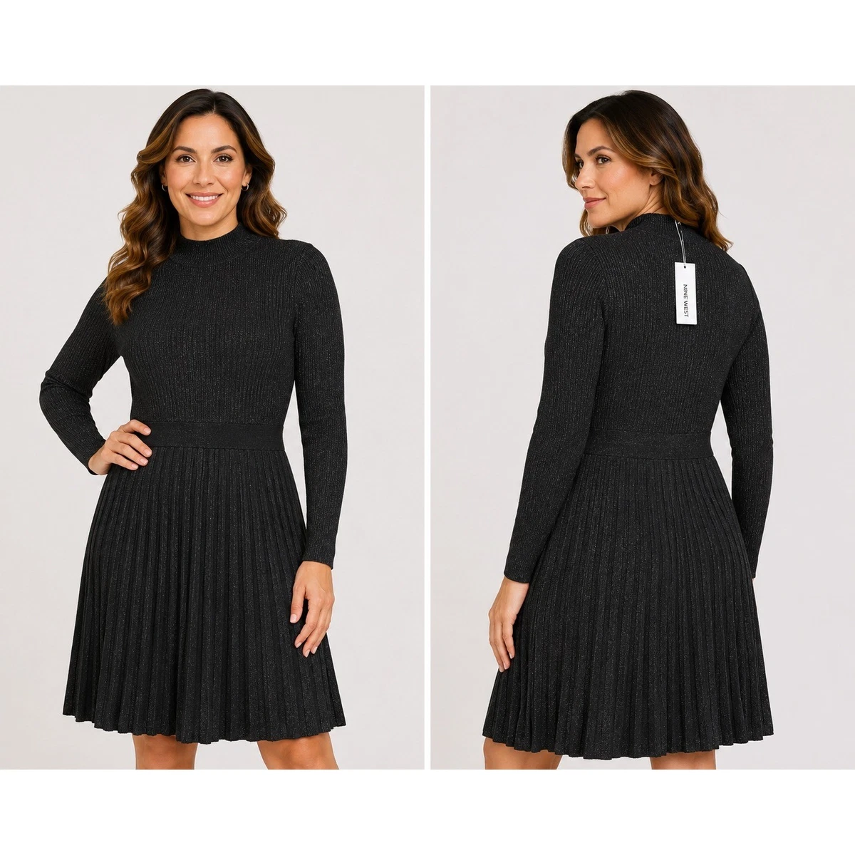 women's nine west mock neck knit dress Business Sweater Dresses for sale womensalpha