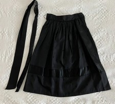 Vintage Christie Evan Ltd. Women  s Black Skirt w/satin accent, sash - Size 9