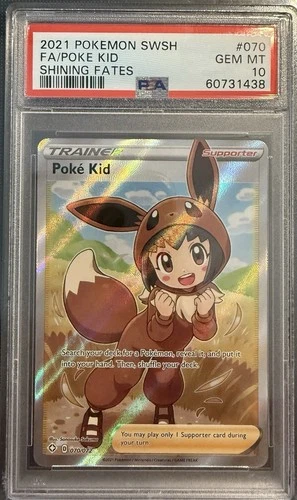Poke Kid #70/72 - 2021 Pokemon SWSH Shining Fates - GEM Mint PSA 10