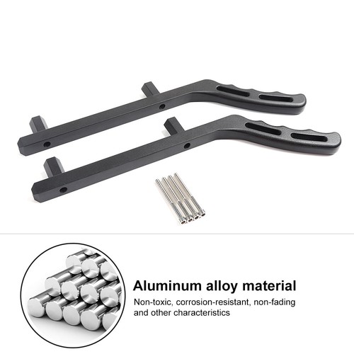 2x Upgraded Rear Grab Handles Bar for 2007-2017 Jeep Wrangler JK JKU 4Dr Black - Picture 7 of 8
