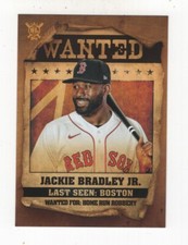 2021 TOPPS BIG LEAGUE BASEBALL WANTED JACKIE BRADLEY JR. BOSTON RED SOX