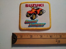 1  80S SUZUKI MOTORCYCLE BIKER RIDER PATCH CREST QUAD RUNNER OFFROAD RACING
