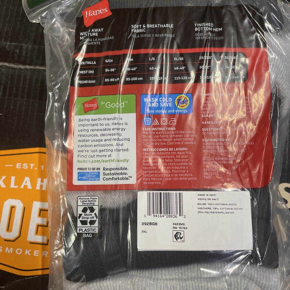 2xl Hanes Men Hanes Men's Cotton Tank Undershirts Pack MoistureWicking