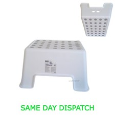 New Ikea BOLMEN Step Stool Multiuse Anti-Slip Kids Kitchen Bathroom Stool White