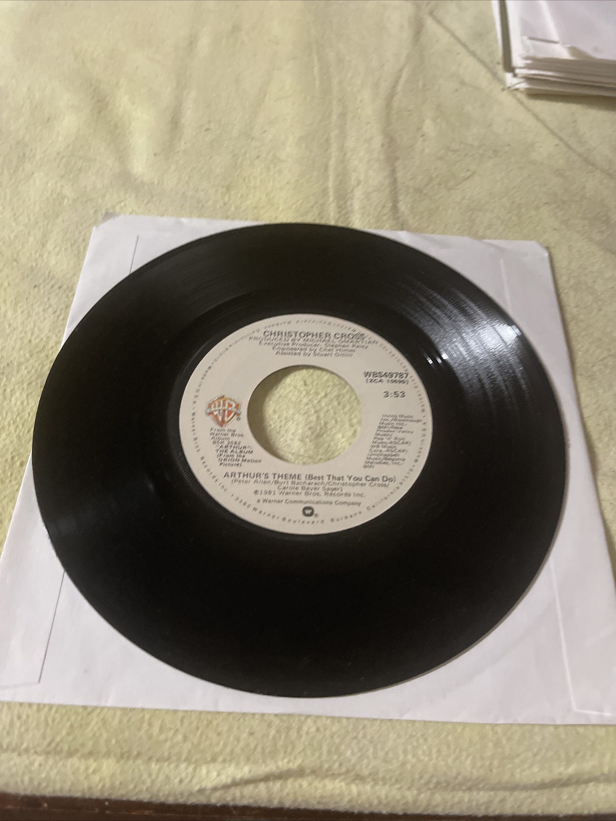 CHRISTOPHER CROSS ARTHURS THEME / MINSTREL GIGOLO 45 VINYL WBS49787 eBay