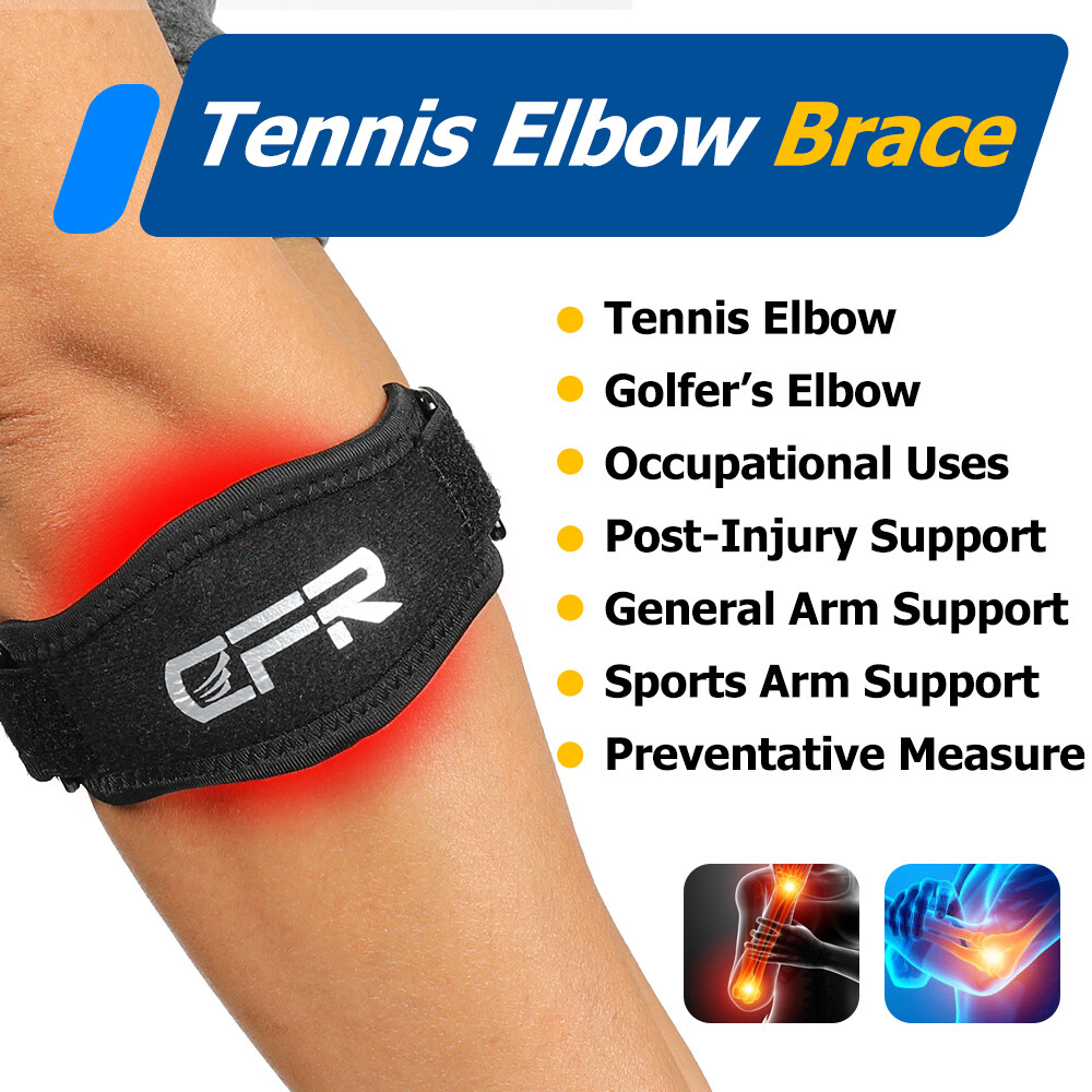 APOYO Elbow Compression Sleeve Pair For Tendonitis & Tennis Elbow - Adjustable Strap, Pain Relief For Workout & Arthritis, Size XL - View #11