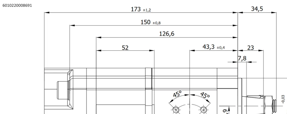 Hydraulikpumpe IHC,CASE-IH 433, 533, 633, 733, 833, 933, 644, 11 + 8 ccm - Bild 2 von 4