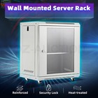 12U Server Cabinet Rack Network Data Case Wall Mount LAN Enclosure Comms 400mm