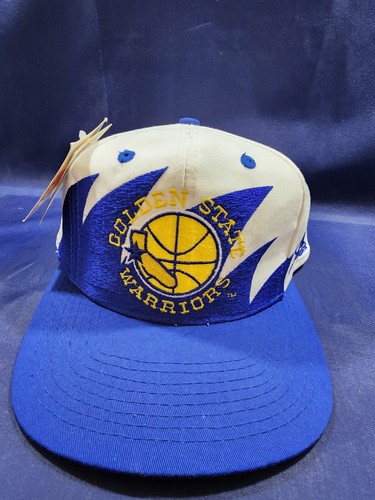 Vintage Golden State Warriors Logo Athletic Hat White Sharktooth Logo Snapback