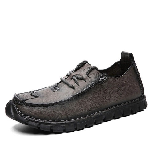 Outdoor Sports Anti-slip Lace-up Soft Bottom Men's Casual Leather Shoes - Picture 27 of 64