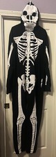 Tipsy Elves Men  s Sz 2xl Halloween Skeleton Full Zip Jumpsuit Cosplay Costume