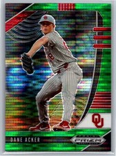 2020 Panini Prizm Draft Picks Green Pulsar Prizm Dane Acker #PDP127