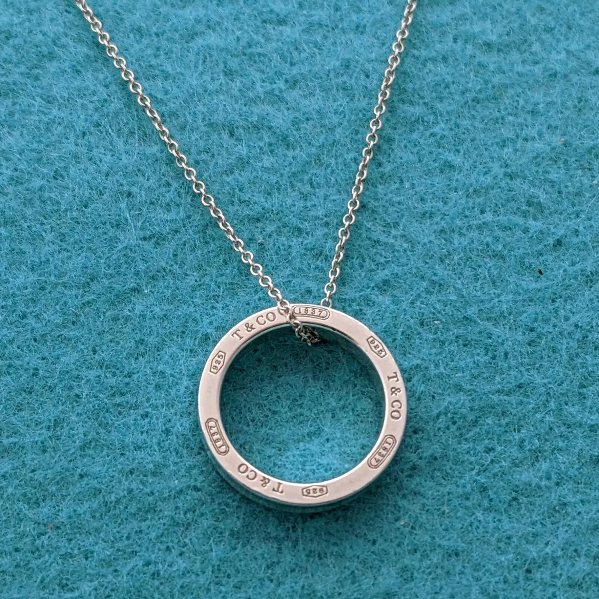 Tiffany hoop necklace deals