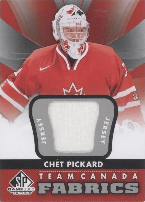 2012-13 SP Game Used Edition - Chet Pickard #TC-18 - 1 of 1