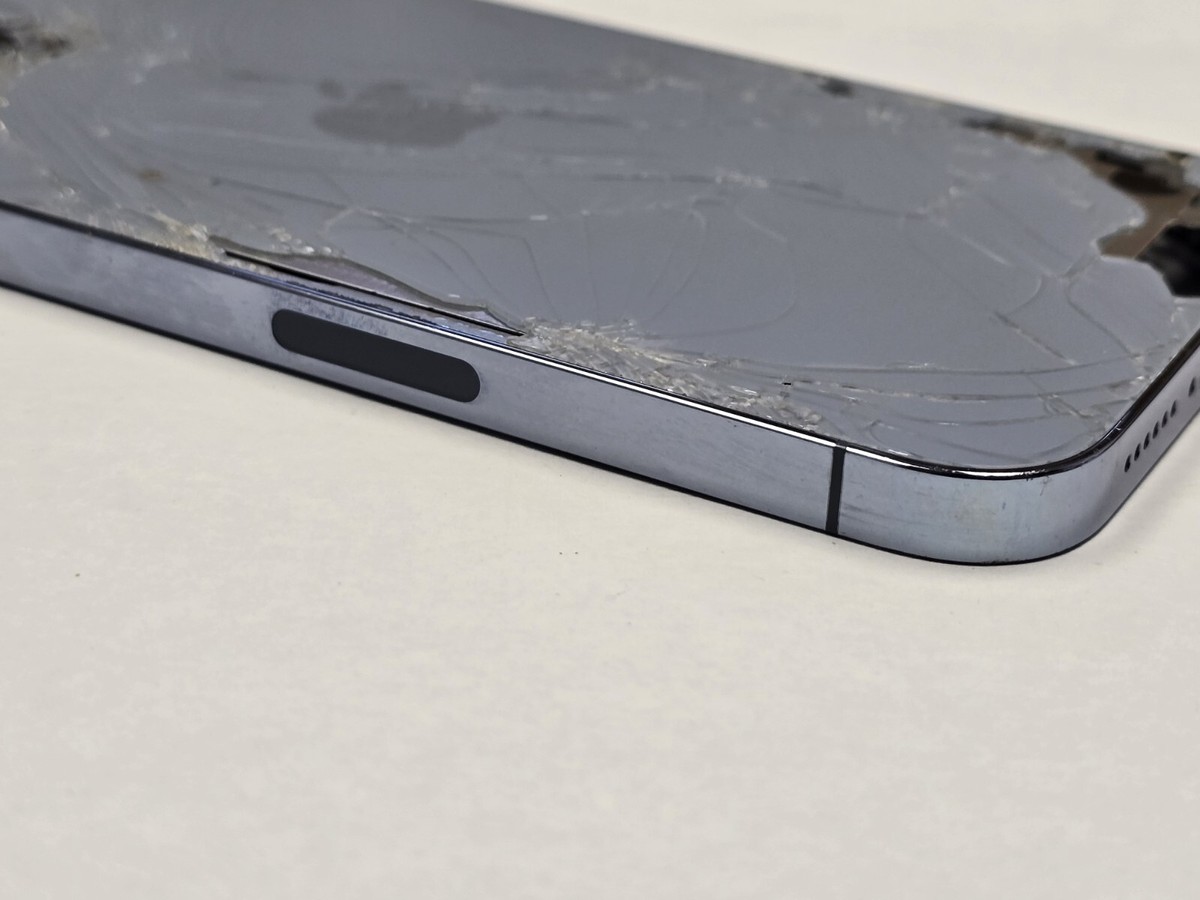 OEM Original iPhone 13 Pro Max Back Housing Blue Cracked | eBay