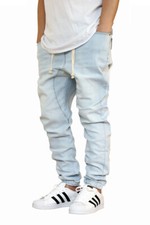 MEN'S ICE DROP CROTCH DENIM JOGGER PANTS S-5XL VICTORIOUS