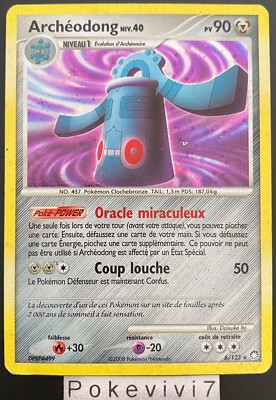 Pokemon Karte Archeodong 6/123 Holo Diamant und Perle D&P DE GEBRAUCHT