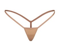 SKIMS Ochre Nude Fits Everyone Micro String Thong Plus Size 3X, NEW Ships Free 